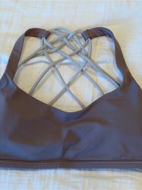 lululemon athletica Mauve Brown Crossback Sports Bra